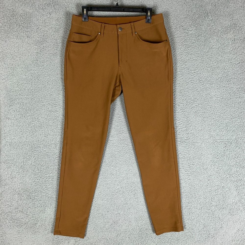 Lululemon ABC Cord Pants Mens Size 30 x 30 Copper Brown Slim Technical 5 Pocket